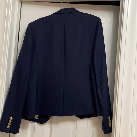 J Crew 2 button classic navy wool blazer - Picture 6 of 6